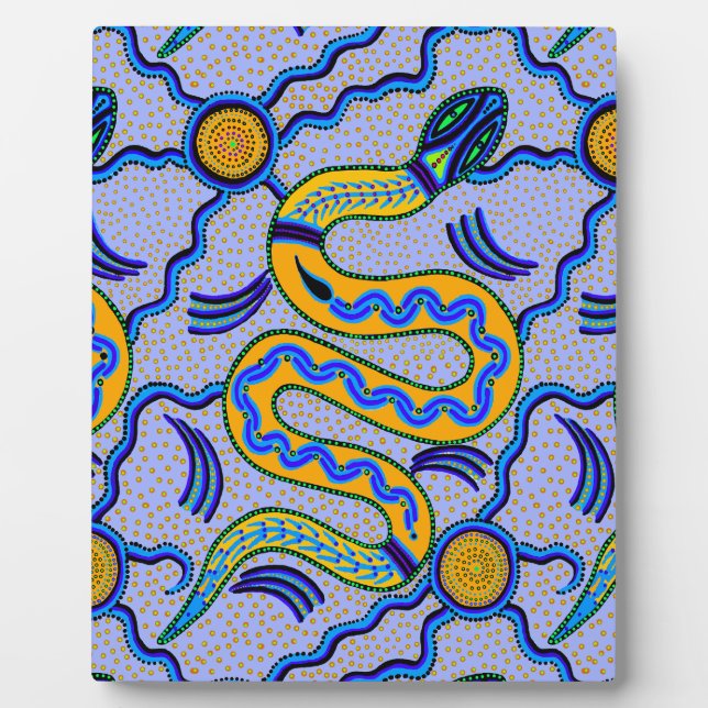 Placa Expositora Serpiente tribal (Frente)