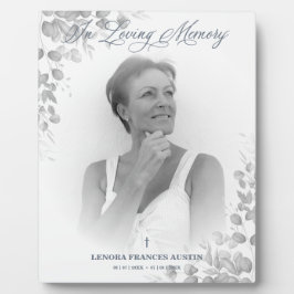 Placa Expositora Servicio de recuerdo de fotos: seres queridos en b