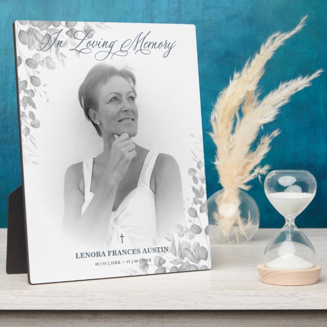 Placa Expositora Servicio de Recuerdo Fotográfico Seres Queridos en (Lado)