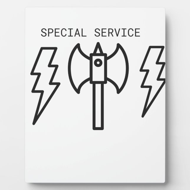 Placa Expositora Servicio Especial (Frente)