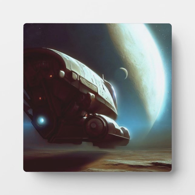 Placa Expositora SF Orbiting Spaceship 1 (Frente)