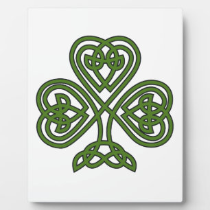 Placa Expositora Shamrock celta - Día de St Patricks