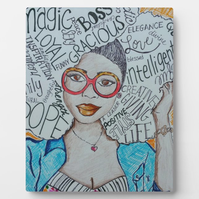 Placa Expositora She Is... (Frente)