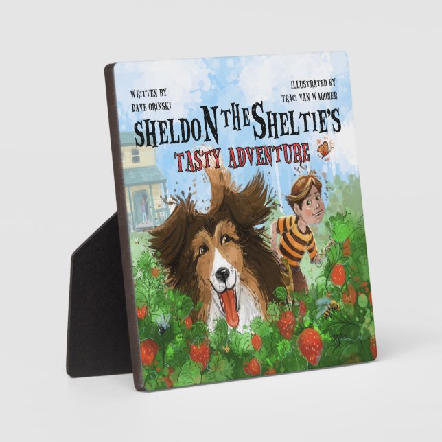 Placa Expositora Sheldon el Sheltie (Anverso)