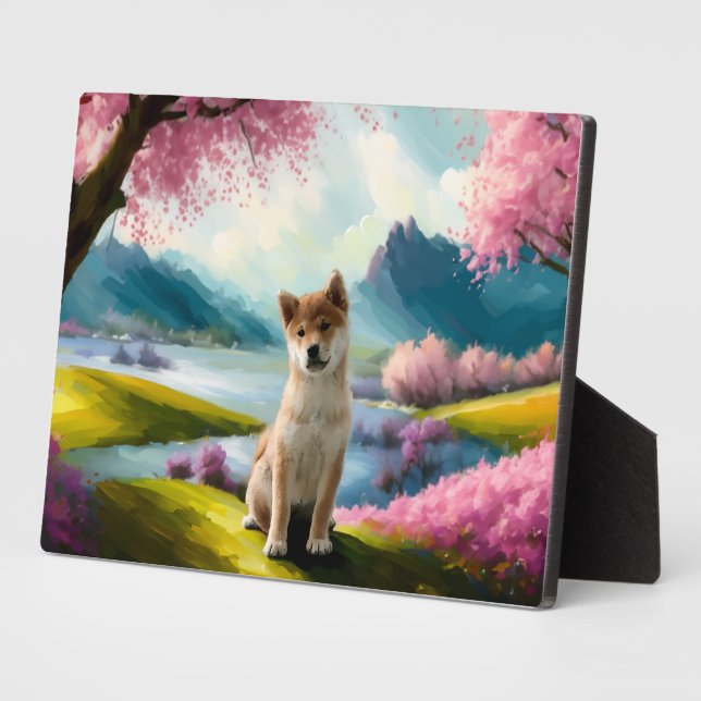 Placa Expositora Shiba Inu Puppy (Lado)