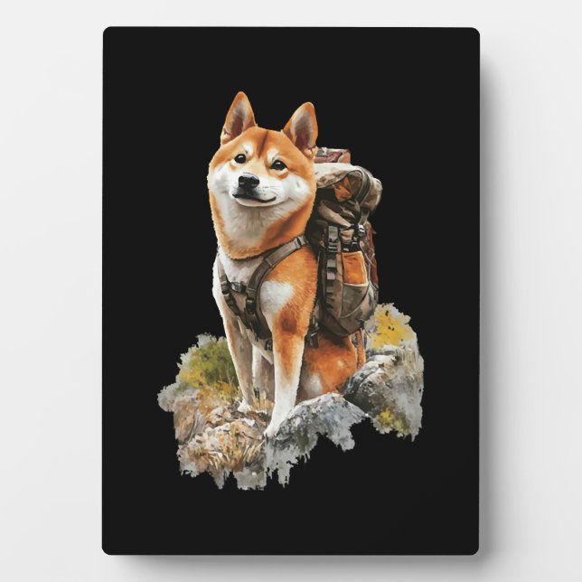 Placa Expositora Shiba Pitbull Inu (Frente)