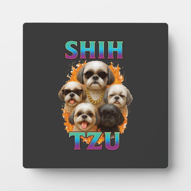 Placa Expositora Shih Tzu  (Frente)