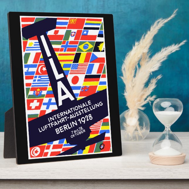 Placa Expositora Show Aéreo Internacional de 1928 (Lado)