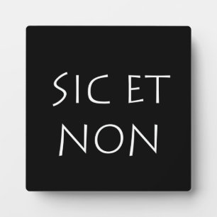 Placa Expositora sic et non
