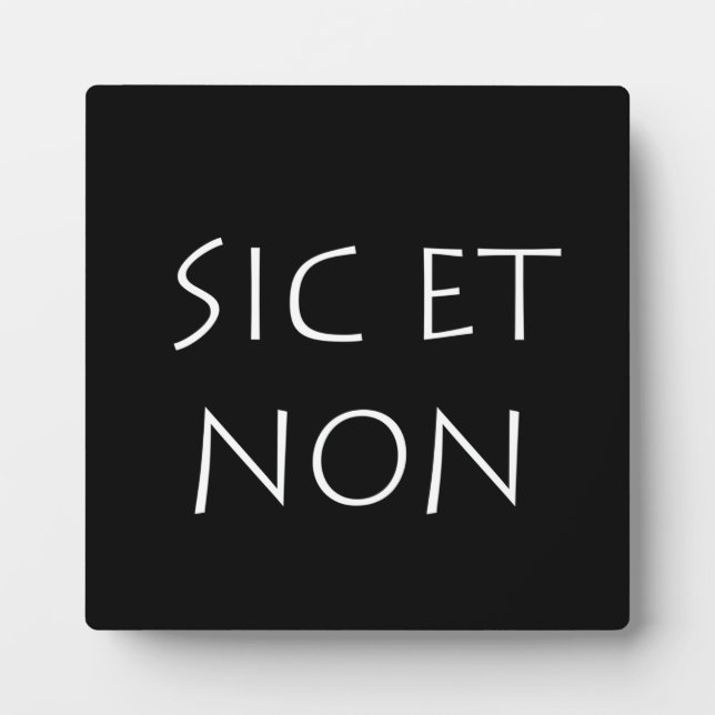 Placa Expositora sic et non (Frente)