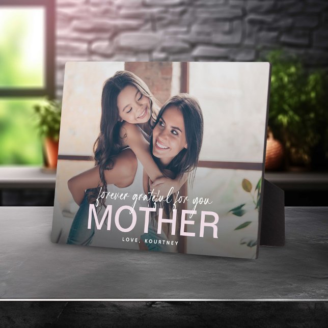 Placa Expositora Siempre Agradecido Por Tu Madre Regalo De Foto Kee (Subido por el creador)