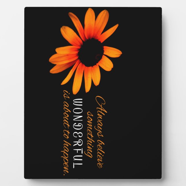 Placa Expositora Siempre creer (Frente)