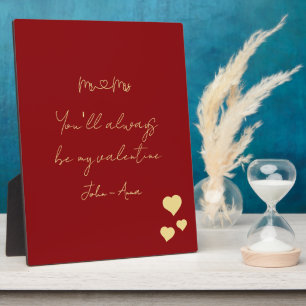 Placa Expositora Siempre Serás Mi San Valentín Sr y Sra
