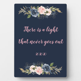 Placa Expositora signo de boda rosa de flor marina