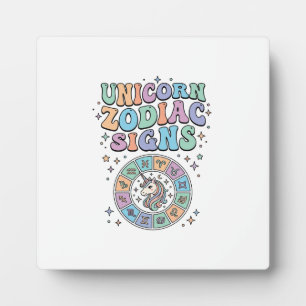 Placa Expositora Signos del Zodiaco de Unicornio Diseño Vectorial K