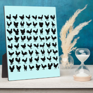 Placa Expositora Silhouettes de pollo