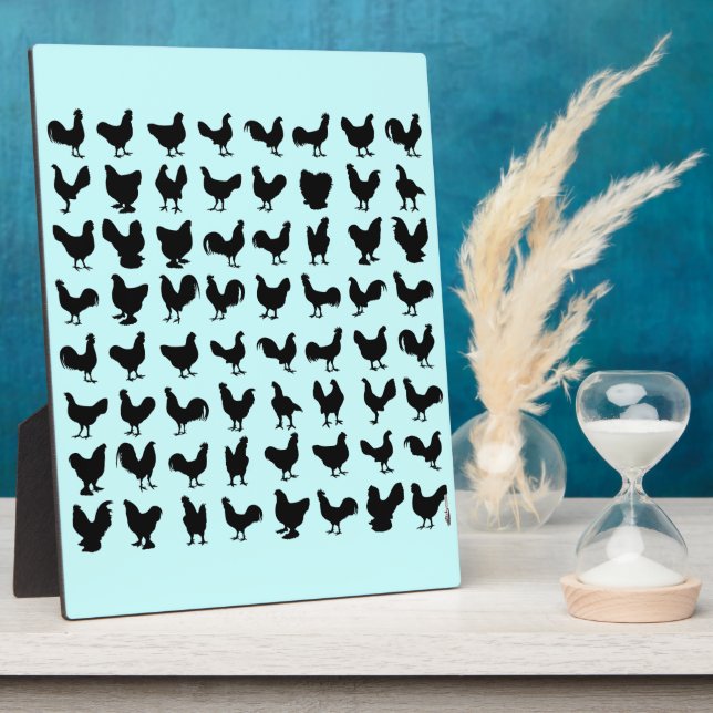 Placa Expositora Silhouettes de pollo (Lado)