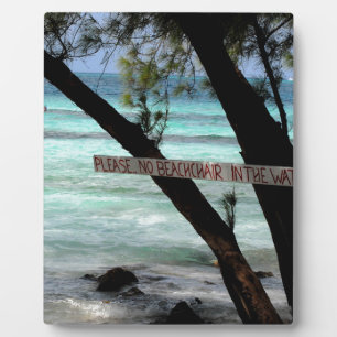Placa Expositora Sillas de playa Rum Point Grand Cayman