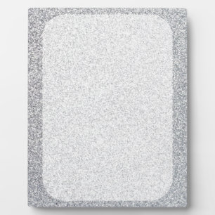 Placa Expositora Silver glitter blank template