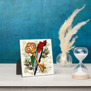 Placa Expositora Símbolo clave palestino del derecho de retorno