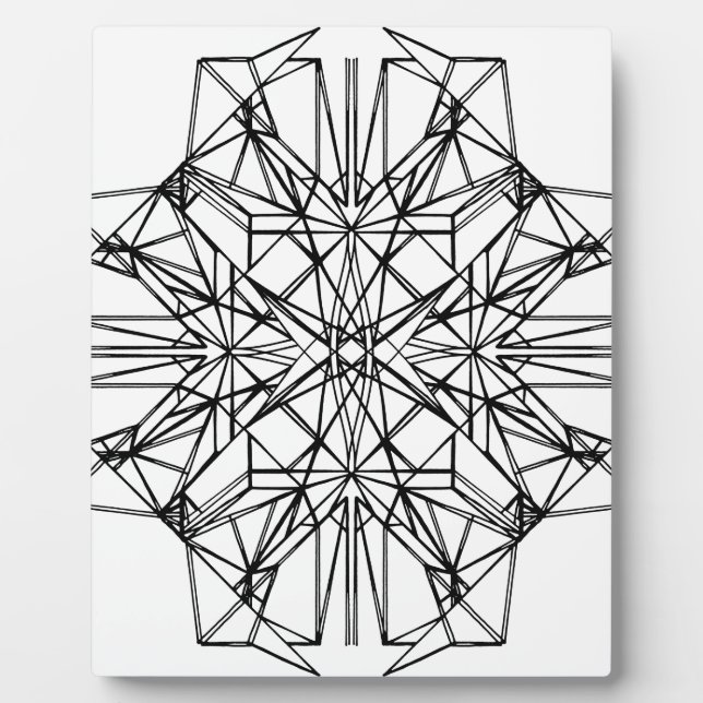 Placa Expositora simetría geométrica (Frente)