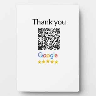 Placa Expositora Simple código qr minimalista agregar logo escanear