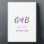 Placa Expositora SIMPLE MINIMAL añade el nombre de tu pareja y el n<br><div class="desc">diseño</div>