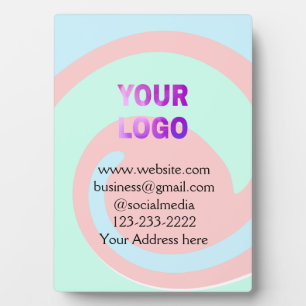 Placa Expositora simple mínimo añadir su logotipo/diseño aquí texto