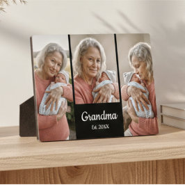 Placa Expositora  Simple Script Grandma Year Est. 3 Photo