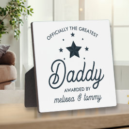 Placa Expositora Simple y moderno papá grande blanco negro