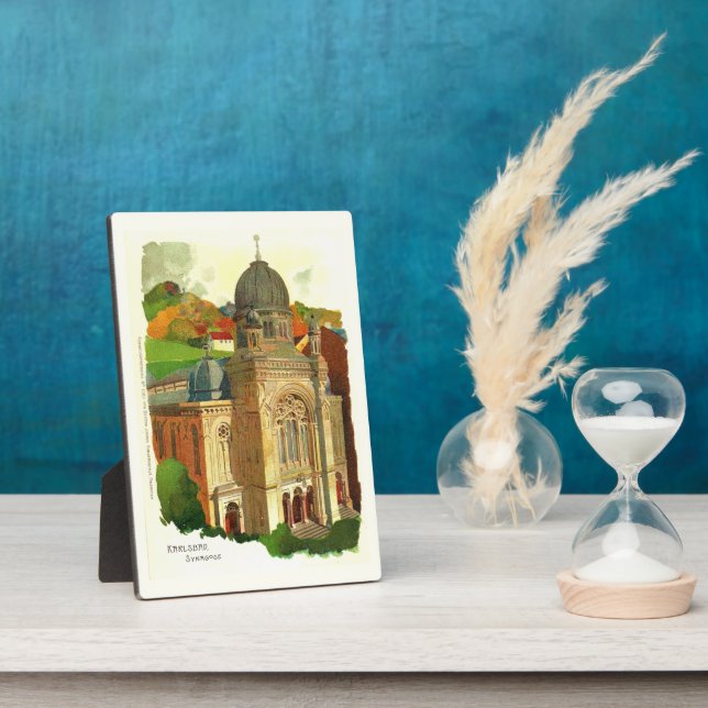 Placa Expositora Sinagoga Karlovy Vary (Karlsbad) (Lado)