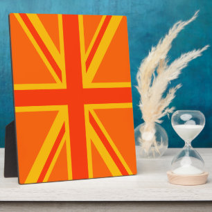 Placa Expositora Sindicato de Naranjas vibrante Jack Bandera Britán