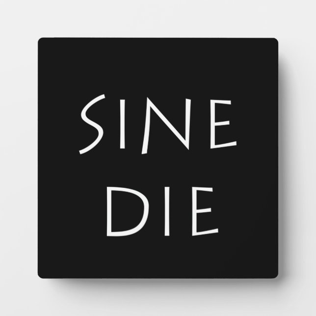 Placa Expositora Sine die (Frente)