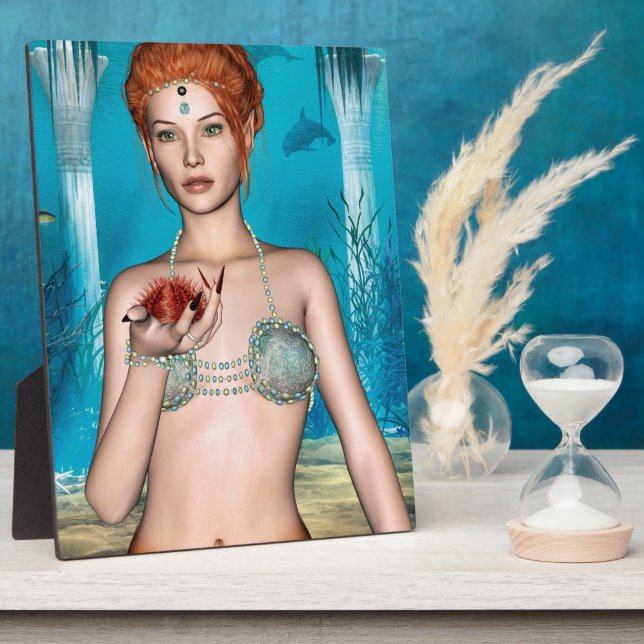 Placa Expositora Sirena del Océano (Lado)