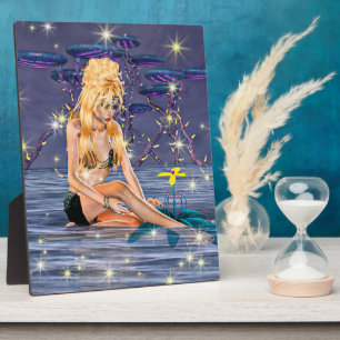 Placa Expositora Sirena dorada