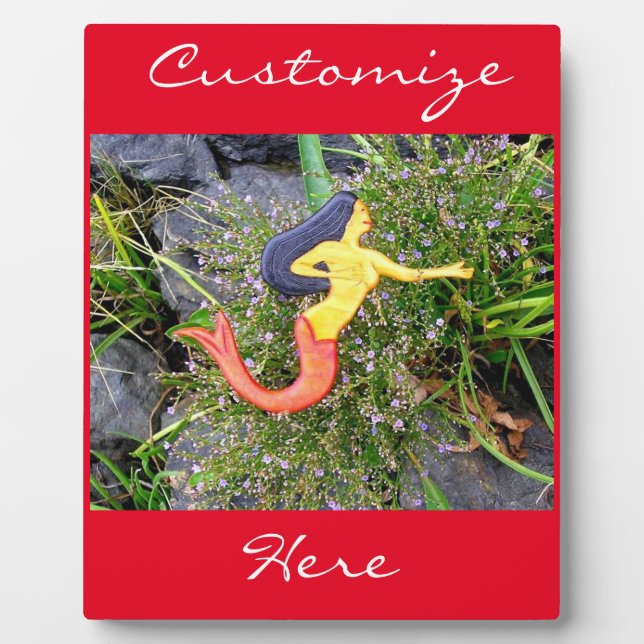 Placa Expositora sirena mermaid (Frente)