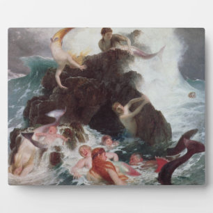 Placa Expositora Sirenas en juego, 1886 (aceite en lienzo)