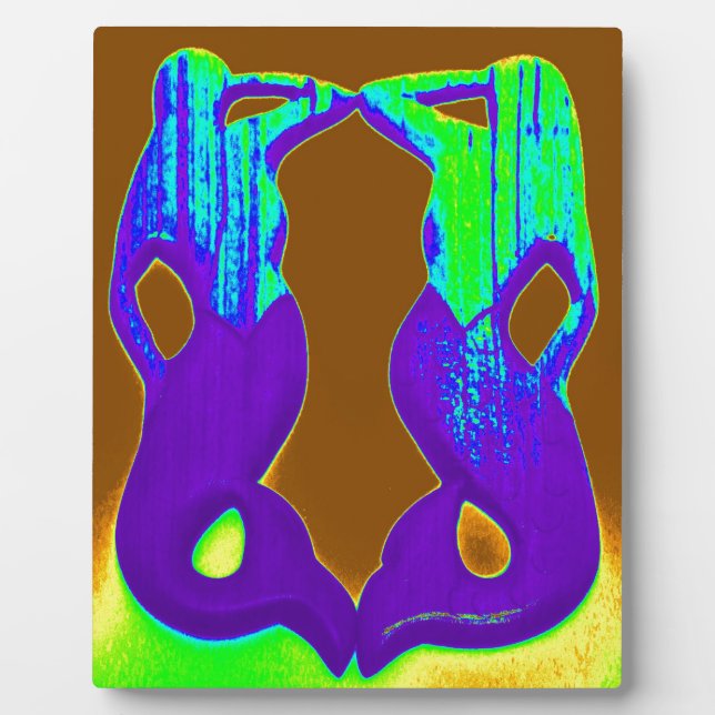 Placa Expositora sirenas moradas gemelas (Frente)