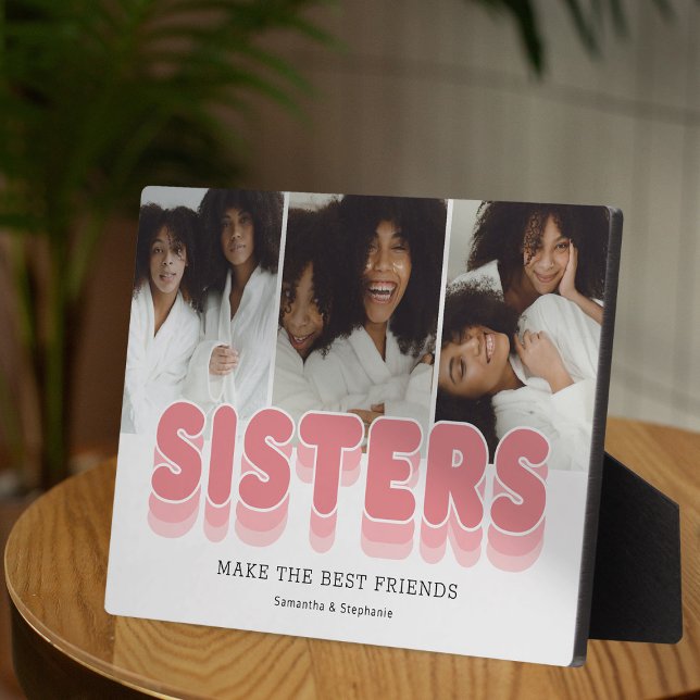 Placa Expositora Sisters Best Friends Collage de fotos Plaque (Subido por el creador)