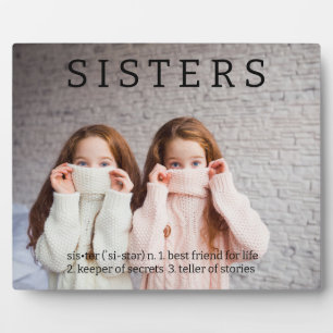 Placa Expositora Sisters Dictionary Definition Fun