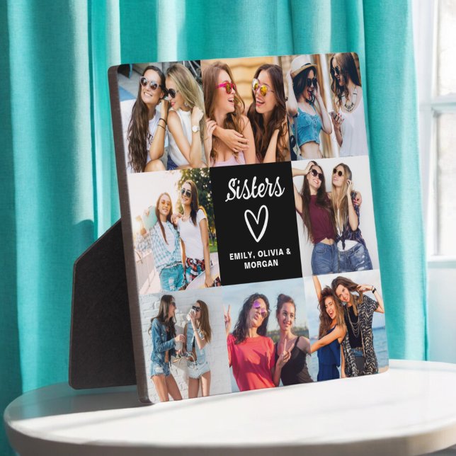 Placa Expositora Sisters Script Gift For Friends Collage de fotos (Subido por el creador)