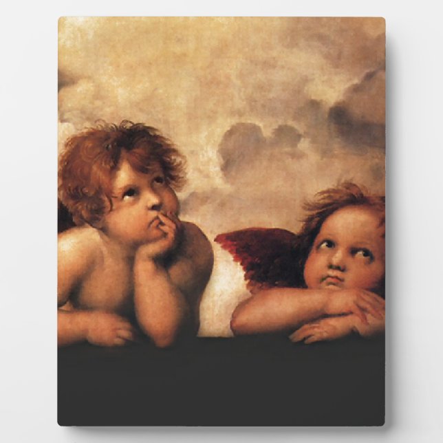 Placa Expositora Sistine Madonna 2 Angels by Raphael (Frente)