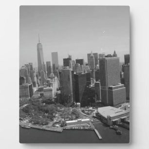 Placa Expositora Skyline Black White New York