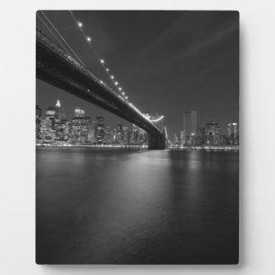 Placa Expositora Skyline Black White New York
