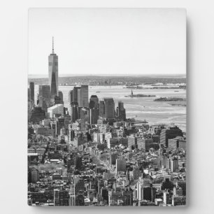 Placa Expositora Skyline Black White New York