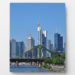 Placa Expositora Skyline de Frankfurt