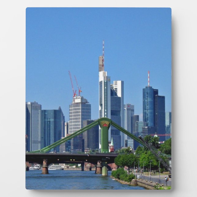 Placa Expositora Skyline de Frankfurt (Frente)