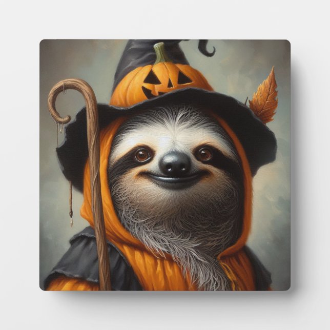 Placa Expositora Sloth Halloween (Frente)