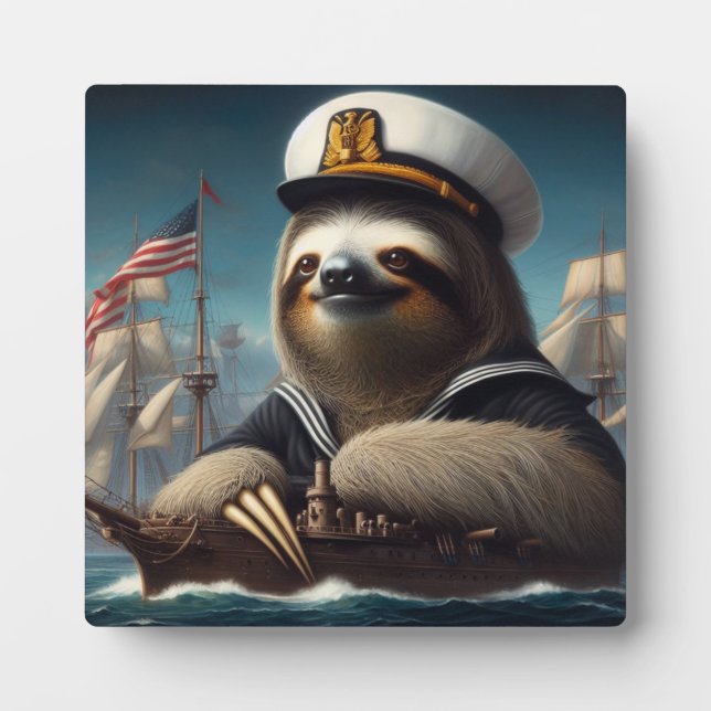 Placa Expositora Sloth Sailor (Frente)