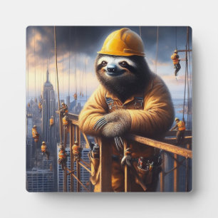 Placa Expositora Sloth Working the High Steel